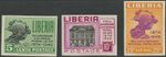 Liberia 1950 75 Years Universal Postal Union UPU Mint Cable Set Varieties Unperforated