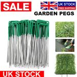 Weed Fabric Galvanised Staples Garden Turf Pins Securing Pegs U Artificial Grass