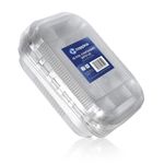 Aluminium Foil Tray With Lid Food Container Meal Prep 20x13x3cm 10 Pk Coppice