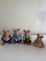 Wade NatWest Pigs Set of 4 – Vintage Money Banks with Stoppers