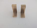 2x Dornbracht Robe Hooks In Brass Finish (Only One Mounting Plate Included)