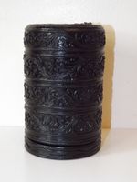 Vintage Souvenir Burmese Lacquer Cheroot/Pipe Tobacco Box From Lake Inle