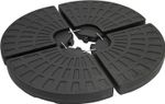 4 Piece Circle Cantilever Parasol Base Weights Garden Patio Umbrella Heavy Duty