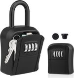 Weatherproof Key Safe, Hanging & Wall Mounted 5 Key Capacity, Resettable 4