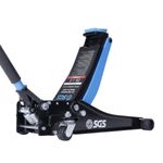 SGS 3 Ton Low Profile Trolley Jack Dual Pump 80-500mm Range Quieter Nylon Wheels
