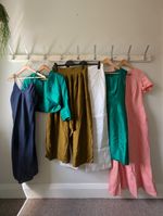 Job Lot Bundle Of Mixed Vintage Pure Silk Woman's Clothing Wholesale Lot