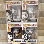 Funko POP! Rocks KISS Lot of 4 Vinyl Figures Demon Starchild Spaceman Catman