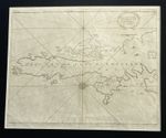 ANTIQUE SEA CHART – SHETLAND ISLES (SOUTH) - GREENVILLE COLLINS PUBLISHED c.1693