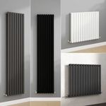 Designer Horizontal/Vertical Radiator Central Heating Oval Column Single/Double