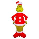 Grinch Christmas Inflatable Outdoor Decoration 150cm x 75cm Green X 1