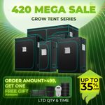 Mars Hydro LED Grow Light Tent 1680D Indoor Plant Growing Tent With Floor Tray