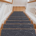 15Pcs Stair Pads Carpet Stair Treads Non Slip Adhesive Step Mats For Home Decor