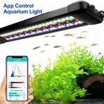60-145cm DIY Programmable Aquarium Light Bluetooth App Full Spectrum Fish Tank