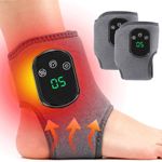 2X Cordless Foot Ankle Massager 5 Heat 3 Modes for Plantar Fasciitis Pain Relief