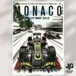 Monaco Classic Retro Inspired Wall Art Poster - Formula One F1 A4 - A3 A2 A1