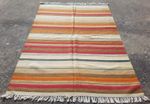 Vintage Traditional Handmade Beautiful Striped Kilim Floor Rug Carpet 223x145 cm