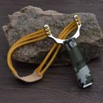 Powerful Catapult Alloy Handle Sling Shot Game High Velocity  Precision 