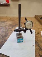 Vintage Magnetic Base With Verdict Capp Dial Indicator