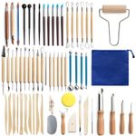 24PCS Clay Sculpting Tool Set Art Craft Pottery Ceramic Modeling Carving Kit