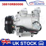 38810RB0006 A/C Air Conditioning Compressor for Honda Jazz MK3 1.2 1.3 1.4 2008+