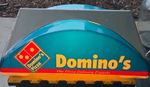 Vintage Dominos Pizza Delivery Car Topper Sign Custom Plugs Into Wall Outlet