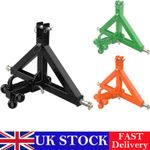3 Point Trailer Hitch 2" Receiver Towing Ball Hitch with Hook for Cat 1 Tractor