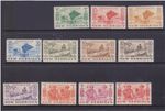 (F139-94) 1956 New Hebrides set of 11stamps 5c to 5/- MUH (CS)  (KH12)