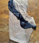 Original 1950S Glamour Nylons With Black Foot And Seam **burlesque**