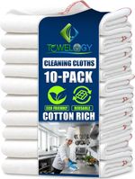 Jumbo Dish Cloths Large Cotton Heavy Duty Kitchen Washing Up Dishcloth