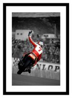 Barry Sheene Motorcycle Legend Spot Colour Photo Memorabilia