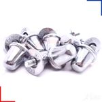 Sports Rugby Union Boot Aluminium Metal Screw Studs 15,18,21mm Set of 12 or 16