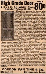 Cordon Van Tine & Co High Grade Door Davenport IA 1906 Minneapolis Ad SAL1-M10