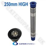 250mm COMMERCIAL CATERING SINK WASTE 87mm OUTLET & FILTER PLUG UPSTAND SET