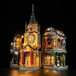 Funwhole Steampunk Trading Center Building Set – Winter Industrial Display