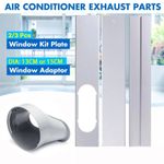 Portable Air Conditioner Window Kit Adjustable Slide Plate Exhaust Hose Adapter