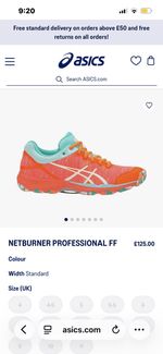 ASICS Men's Netburner Professional FF Netball Shoes