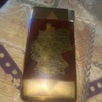 Vintage 1940s Allied Occupation Germany Map Cigarette Case Lighter 4 Zones -VH