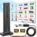 8000 Miles Upgraded TV Digital Antenna HDTV Amplified HD 1080P 4K Long Range