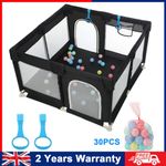 Portable Baby Playpen Indoor/Outdoor Toddler Fence with Breathable Mesh,30 Qfnpt