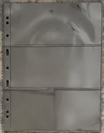 Lighthouse 3 Pocket Plastic Sheets with Black Interleaves x 10