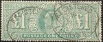 GB KEVII Stamp SG266 £1 green, fine used, SG RRP £700