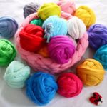 Needle Felting Wool DIY Craft Materials 50 Colors Fibre Wool DIY Craft Material