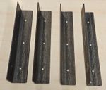 STEEL ALCOVE SHELVING BRACKETS-SET OF 4-RUSTIC LOOK-HEAVY DUTY-VARIOUS SIZES