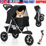Skylos Pet Stroller Pram Dog Carrier Trailer Strollers 3 Wheels Foldable Large
