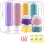 Travel Bottles for Toiletries, Funnasting 14 Pack TSA Approved 8pcs bottles 