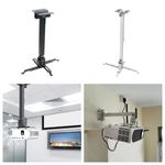 Heavy-Duty Universal Projector Ceiling Wall Mount Bracket Holder Tilt Extendable