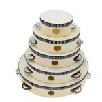 Wooden Tambourine Drum 4/6/8/10inch Handheld Drum Percussion Musical Instruments