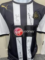 Signed Newcastle Autograph Home Legends Shirt Tino Asprilla Beardsley Ba Ameobi