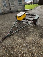 Three Bike Motorcycle Trailer With Secure Kit Box