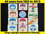 Replica Reproduction Vintage Road Tax Disc Classic Car 1923-2015 INC PERFORATION